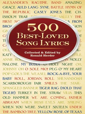 cover image of 500 Best-Loved Song Lyrics